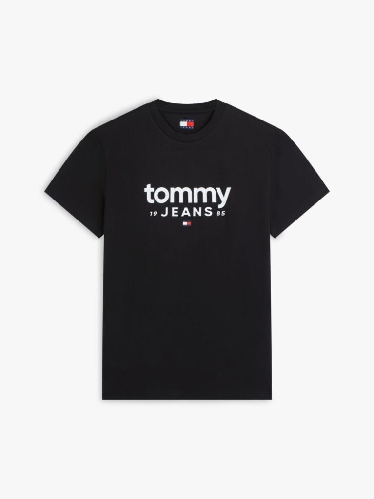 Μαύρο Slim T-Shirt Με Λογότυπο Και Σχέδιο  Άνδρες