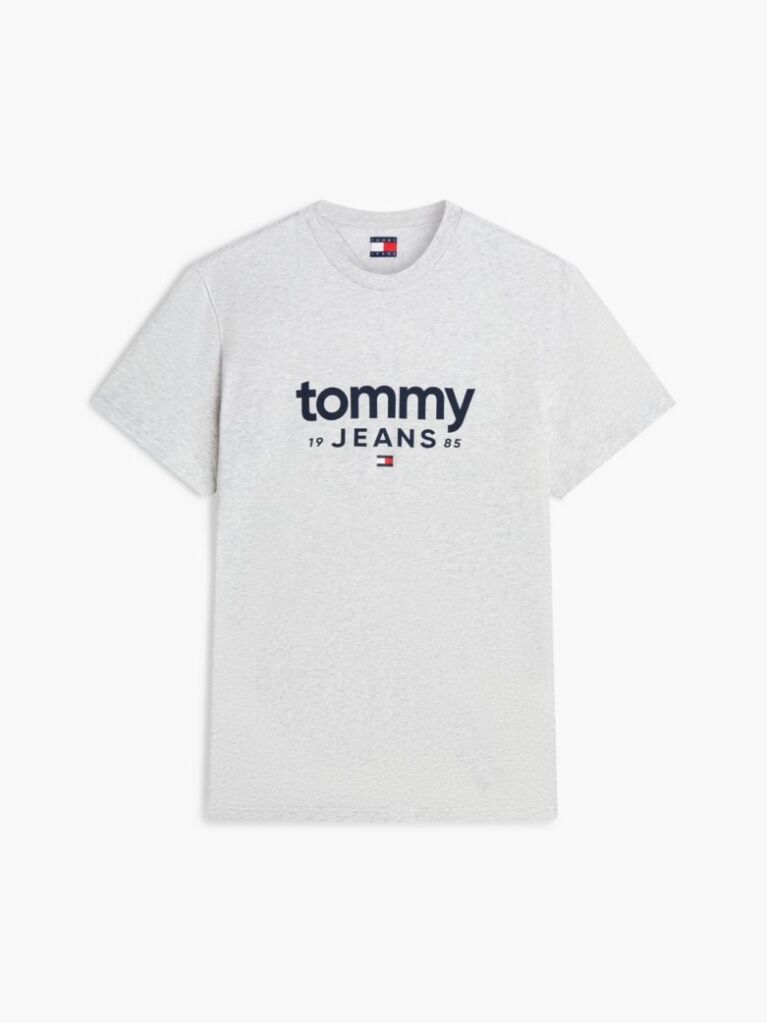 Γκρι Slim T-Shirt Με Λογότυπο Και Σχέδιο  Άνδρες