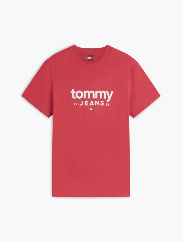 Κόκκινο Slim T-Shirt Με Λογότυπο Και Σχέδιο  Άνδρες