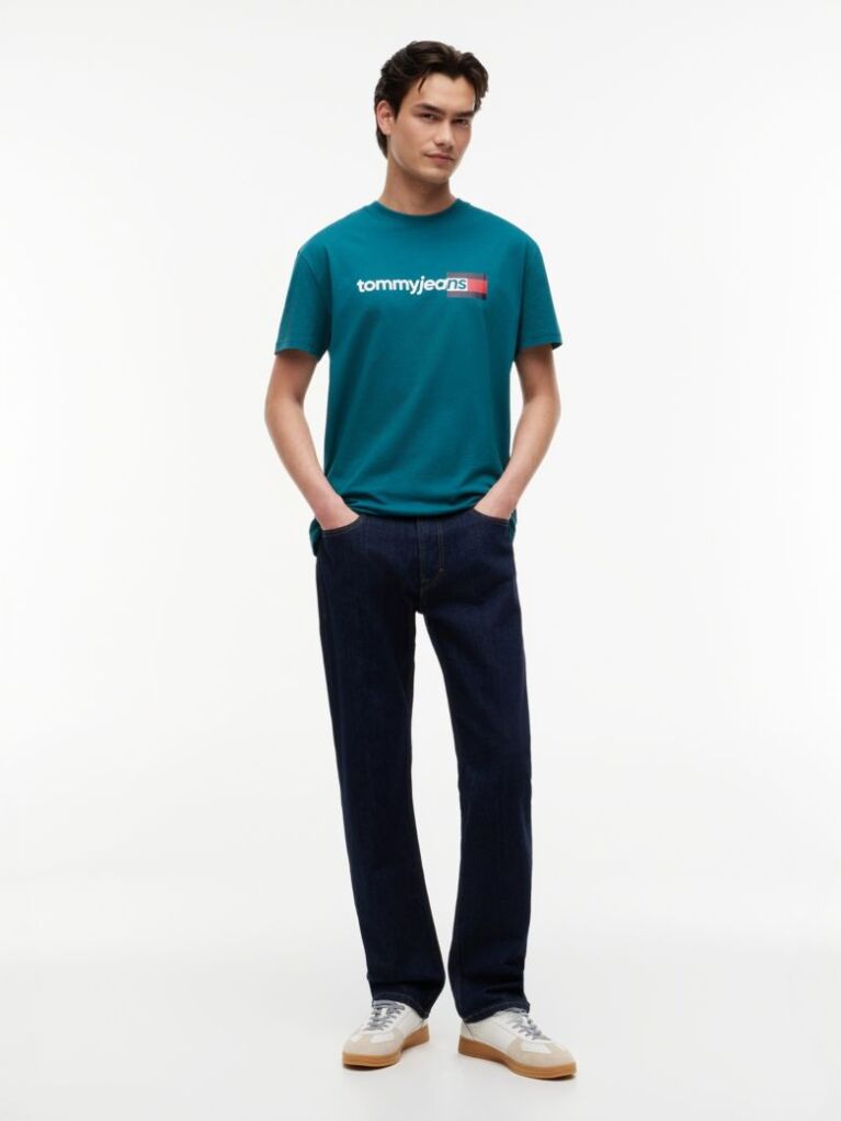 Πράσινο Βαμβακερό T-Shirt  Άνδρες