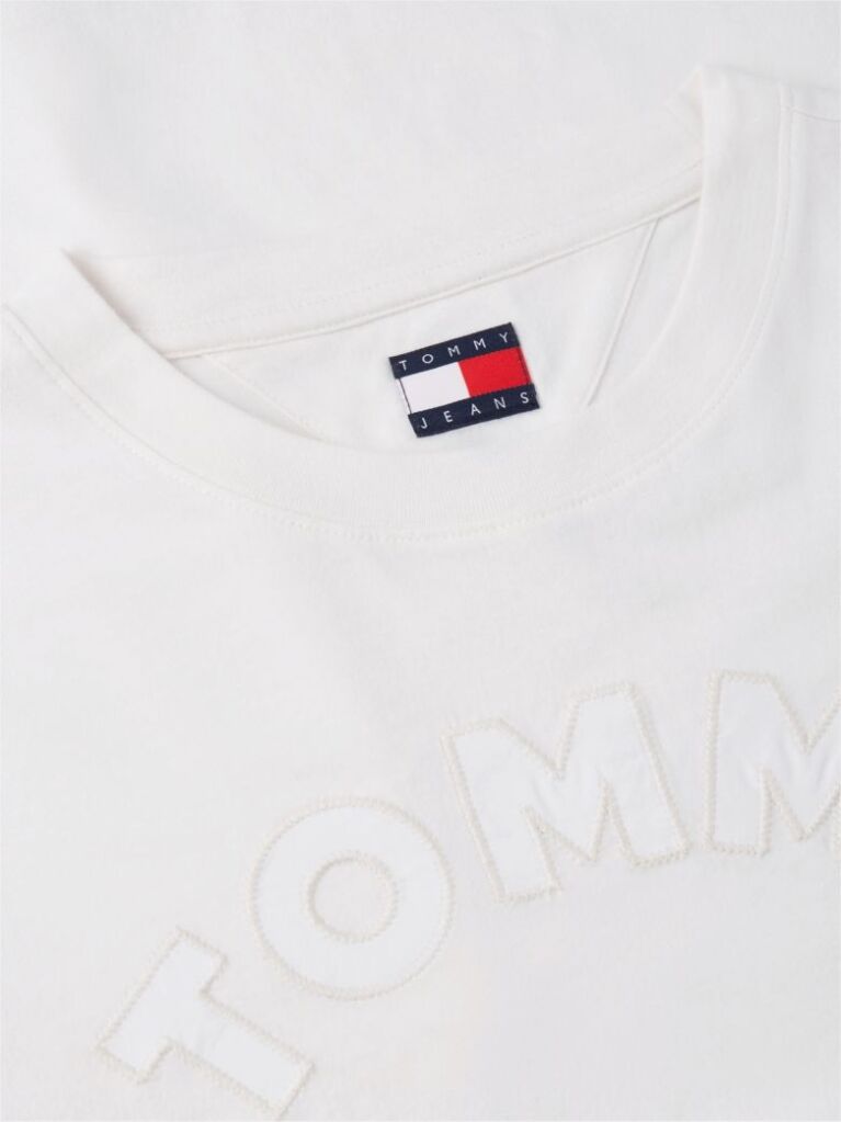 White Relaxed Washed Jersey T-Shirt  Women
