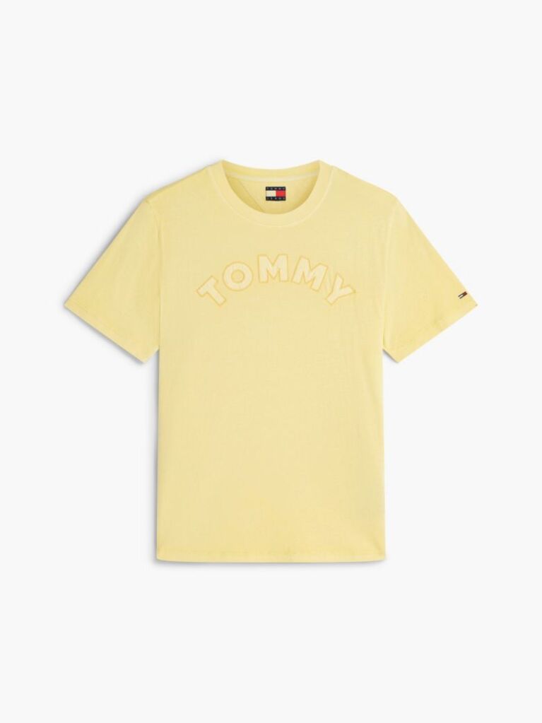 Yellow Relaxed Washed Jersey T-Shirt  Women