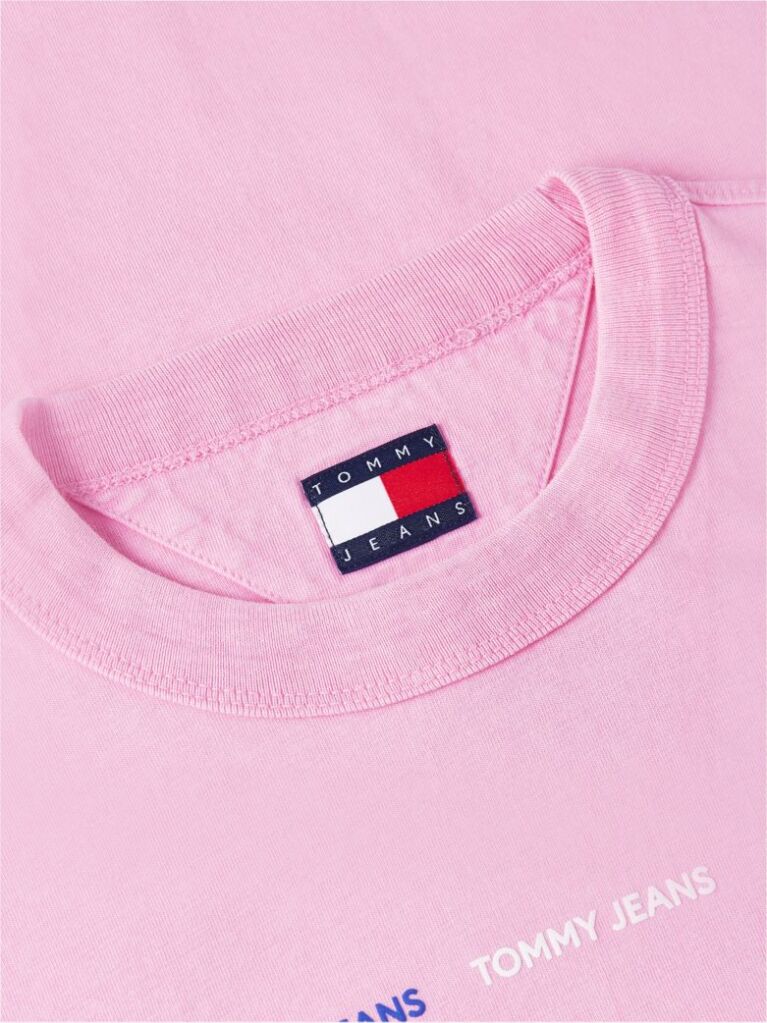 Ροζ Βαμβακερό T-Shirt Με Επαναλαμβανόμενο Λογότυπο  Γυναίκες