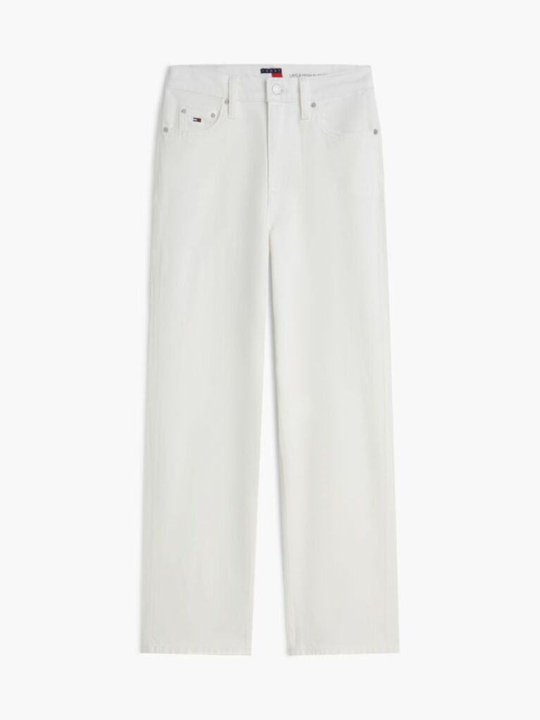 Denim High Rise Slim Straight White Jeans  Women