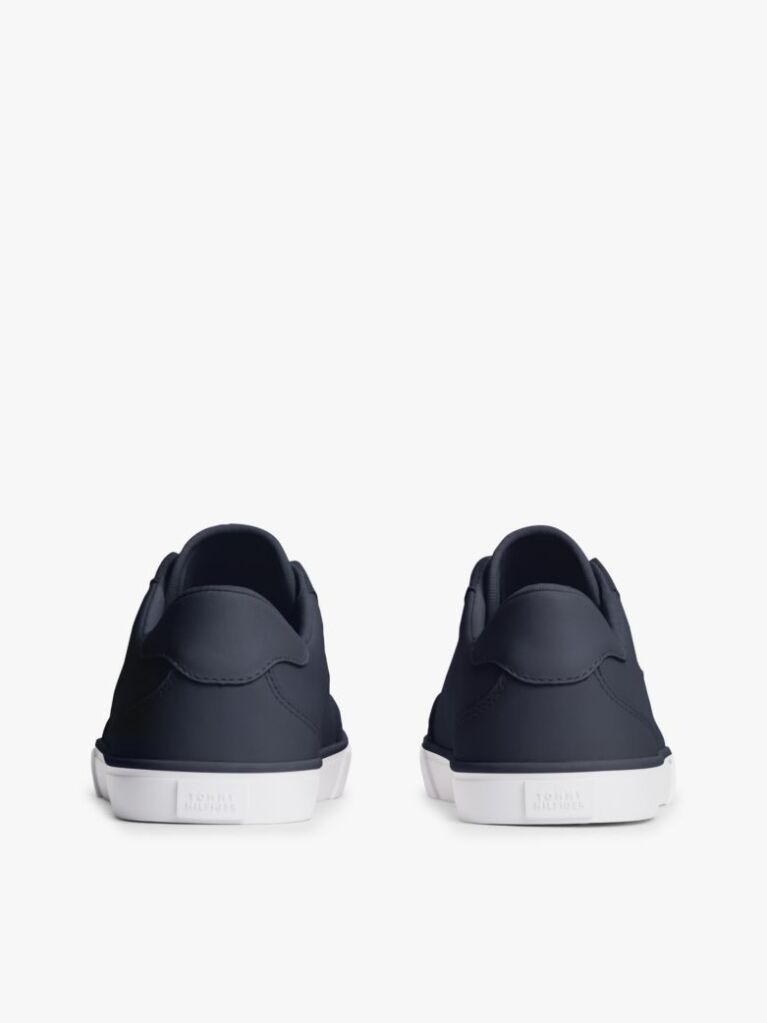 Blue Leather TH Monogram Vulcanised Trainers  Women