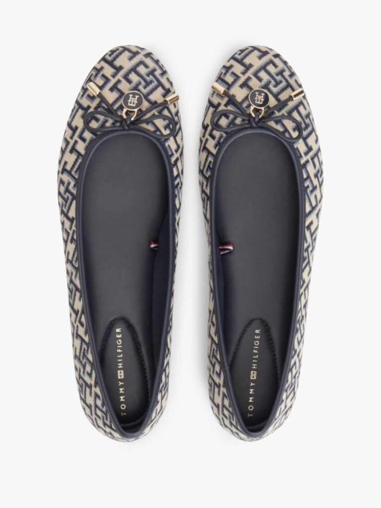 Blue Jacquard Ballerinas  Women