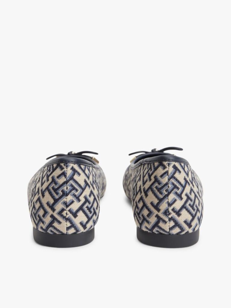 Blue Jacquard Ballerinas  Women