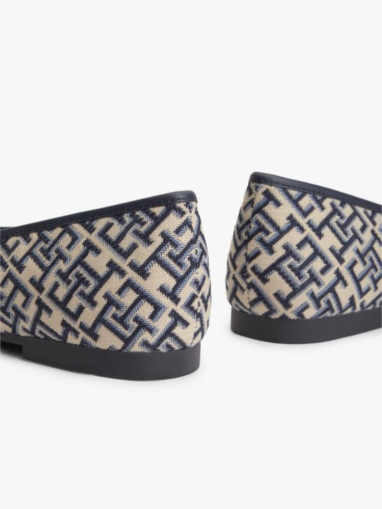 Blue Jacquard Ballerinas  Women