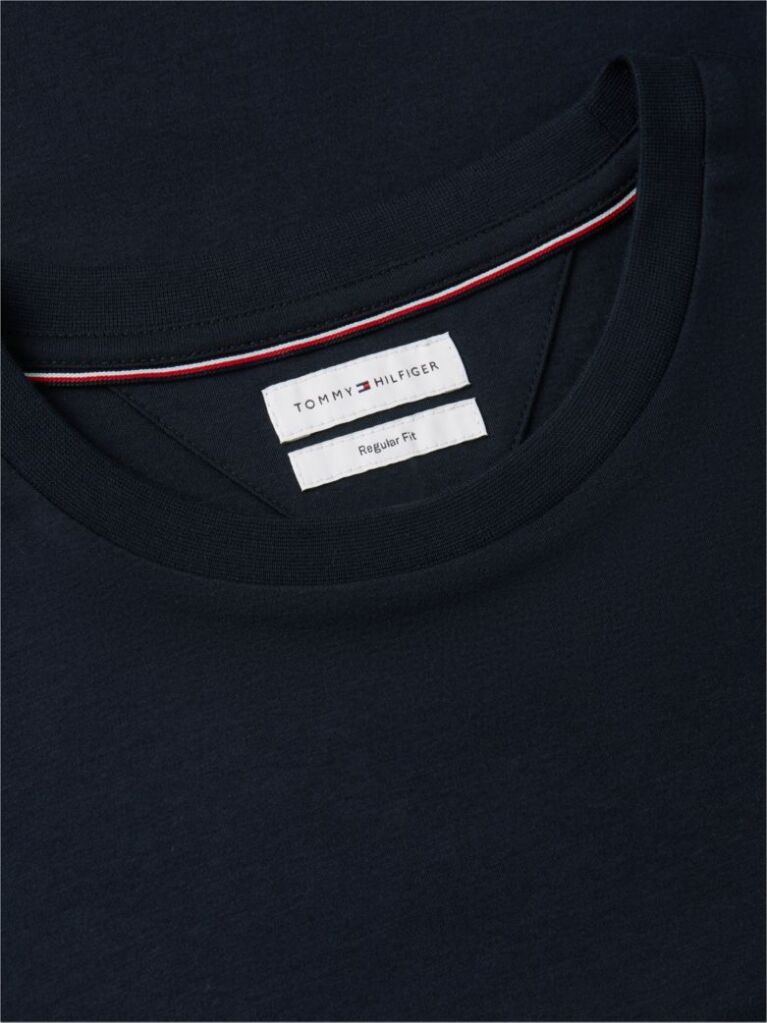 Μπλε Interlock Πλεκτό T-Shirt  Άνδρες