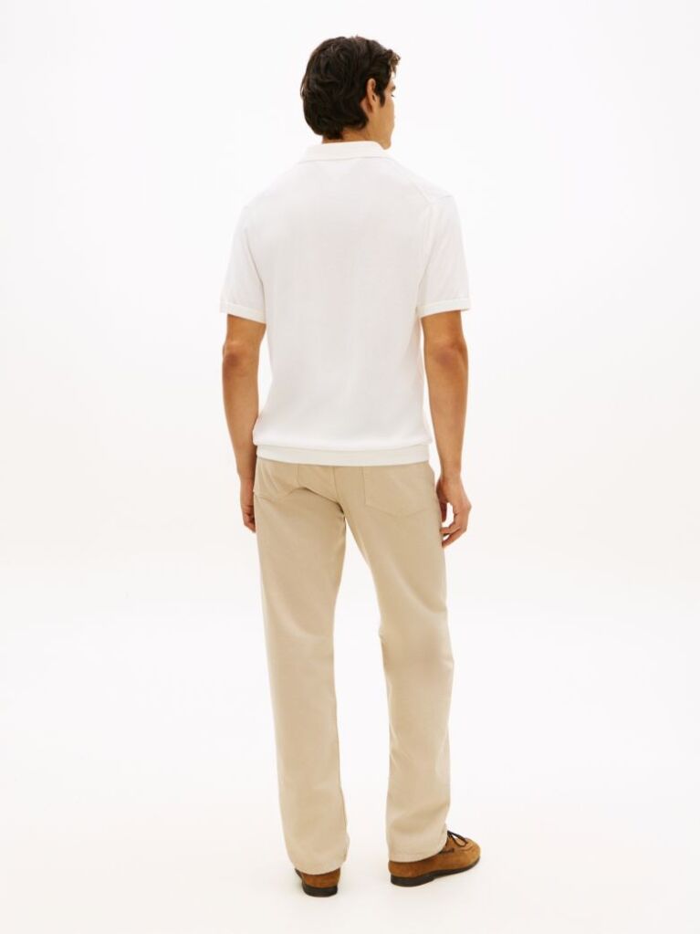 Beige Smart Casual Regular Fit Polo Shirt  Men