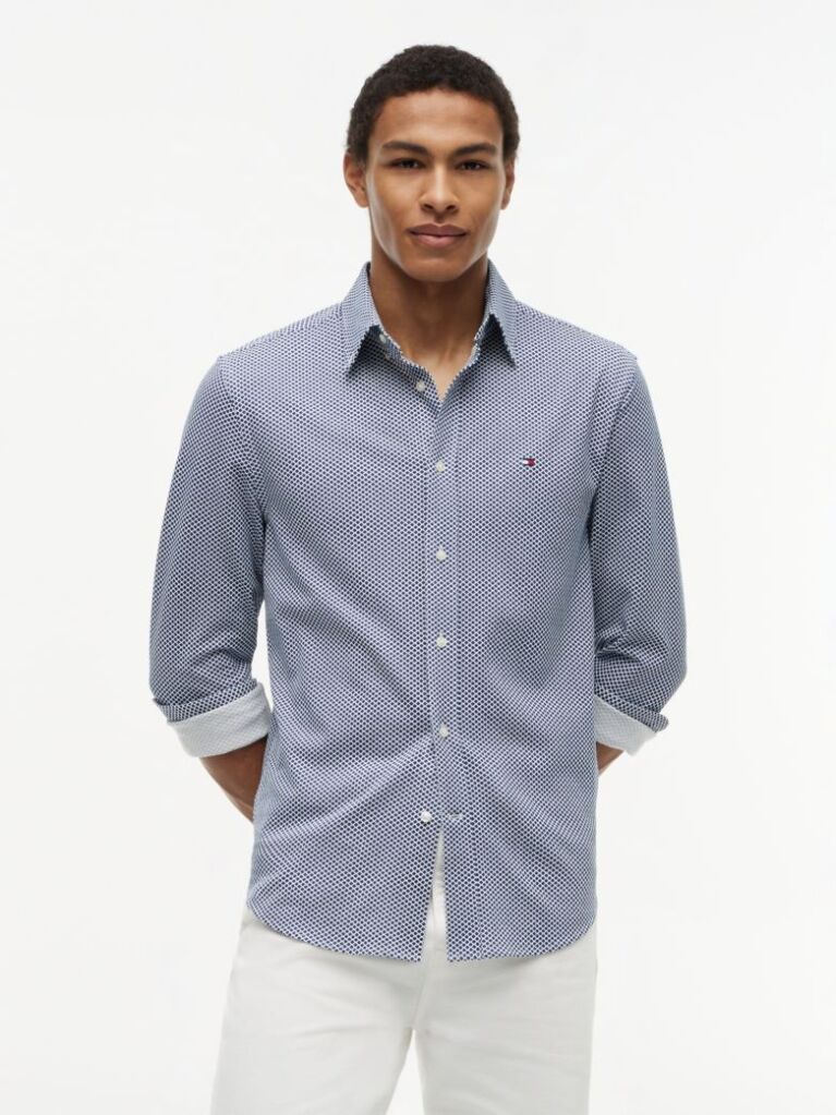 Multi Regular Fit Pique Pattern Shirt  Men
