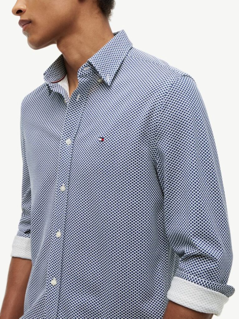 Multi Regular Fit Pique Pattern Shirt  Men