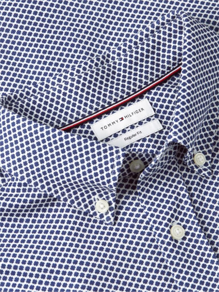 Multi Regular Fit Pique Pattern Shirt  Men