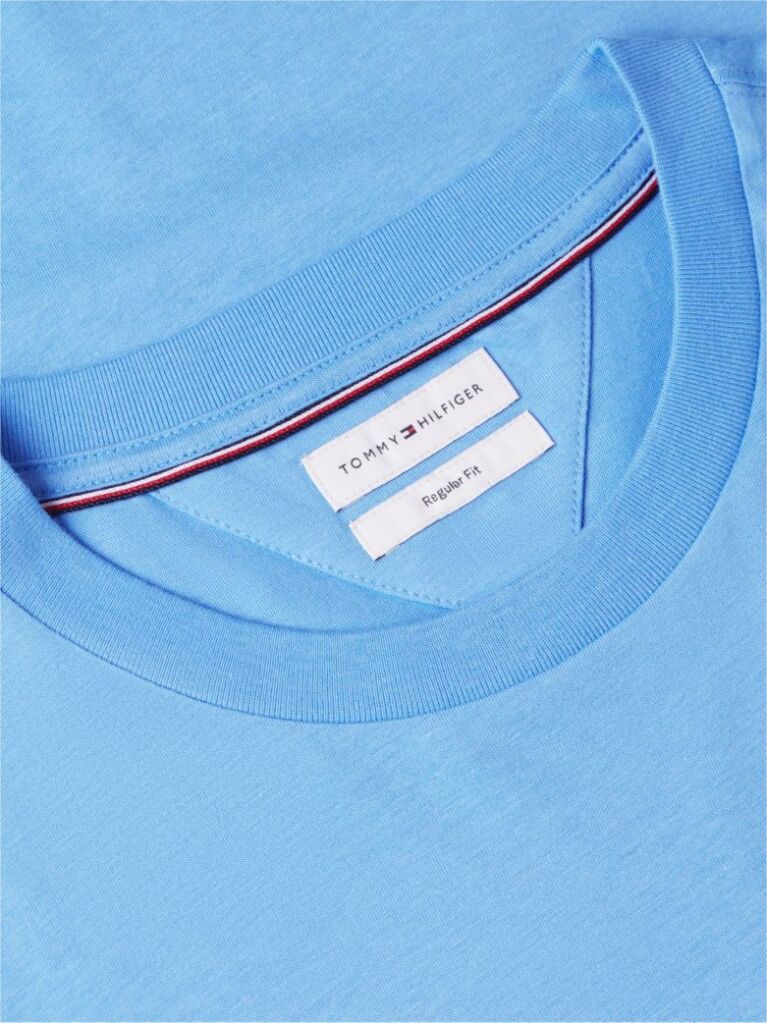 Μπλε Βαμβακερό T-Shirt Με Λογότυπο  Άνδρες