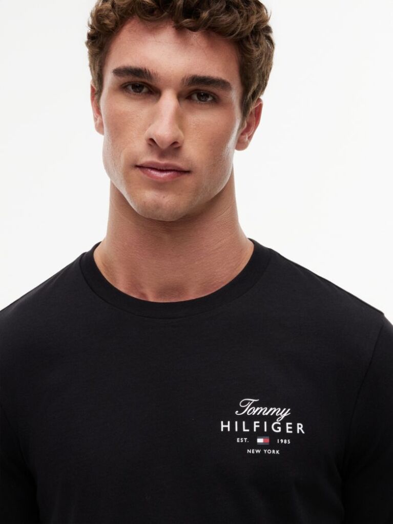 Black Logo Long Sleeve T-Shirt  Men