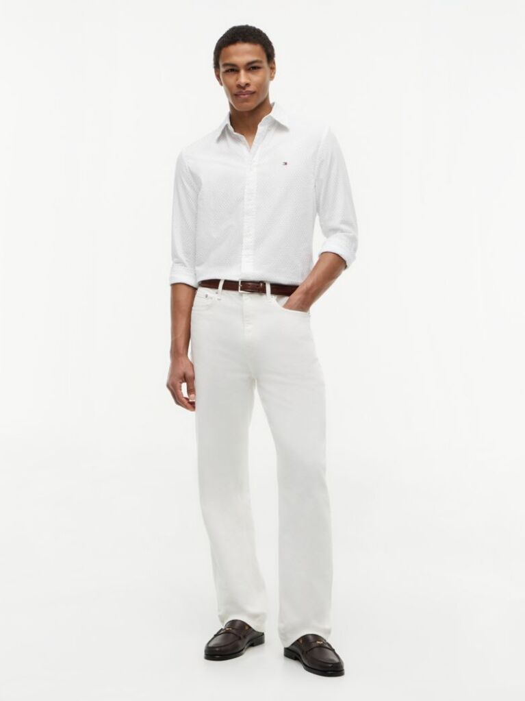 Multi Regular Fit Print Flex Poplin Shirt  Men