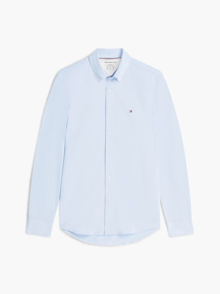 Blue Performance Regular Fit Button-Down Oxford Shirt  Men