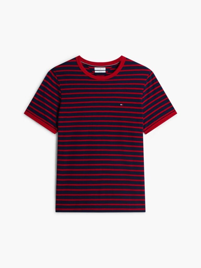 Multi Ριγέ Βαμβακερό T-Shirt  Άνδρες