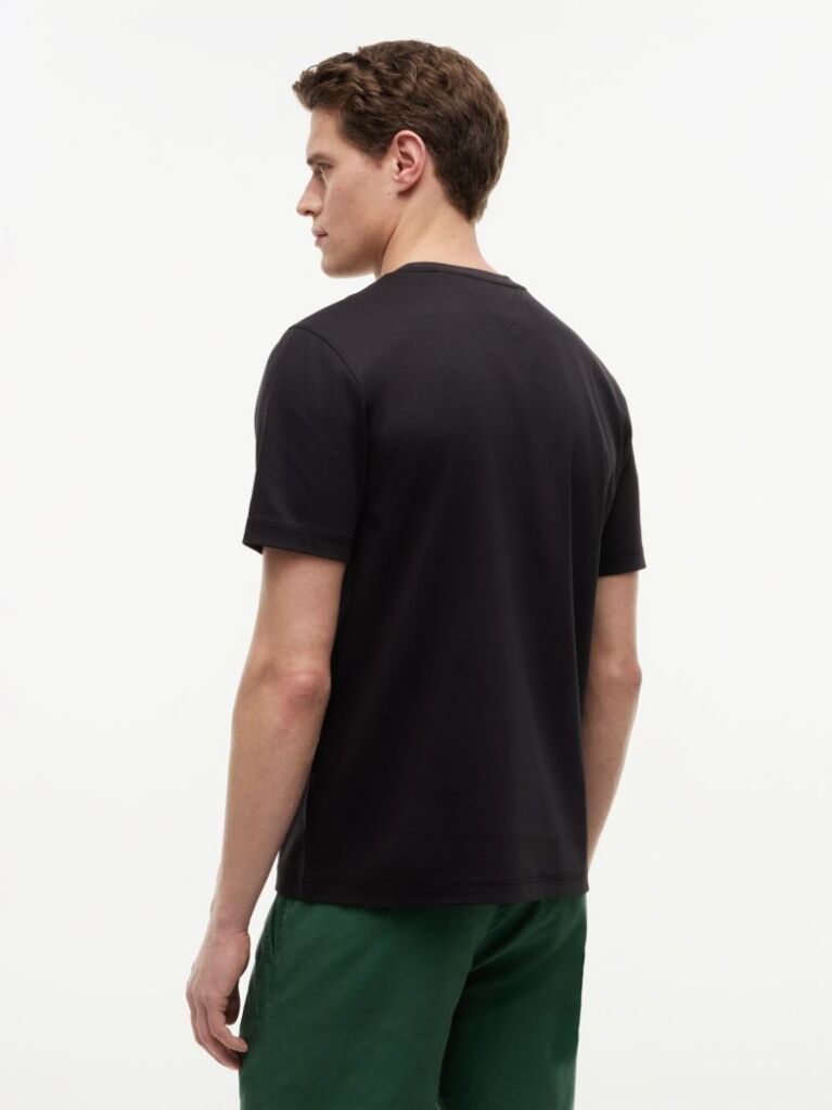 Black Embossed Logo Interlock T-Shirt  Men