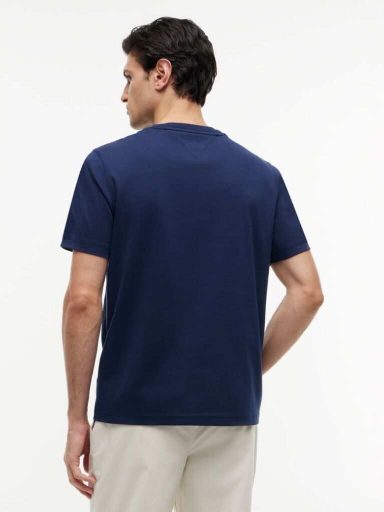 Blue Embossed Logo Interlock T-Shirt  Men