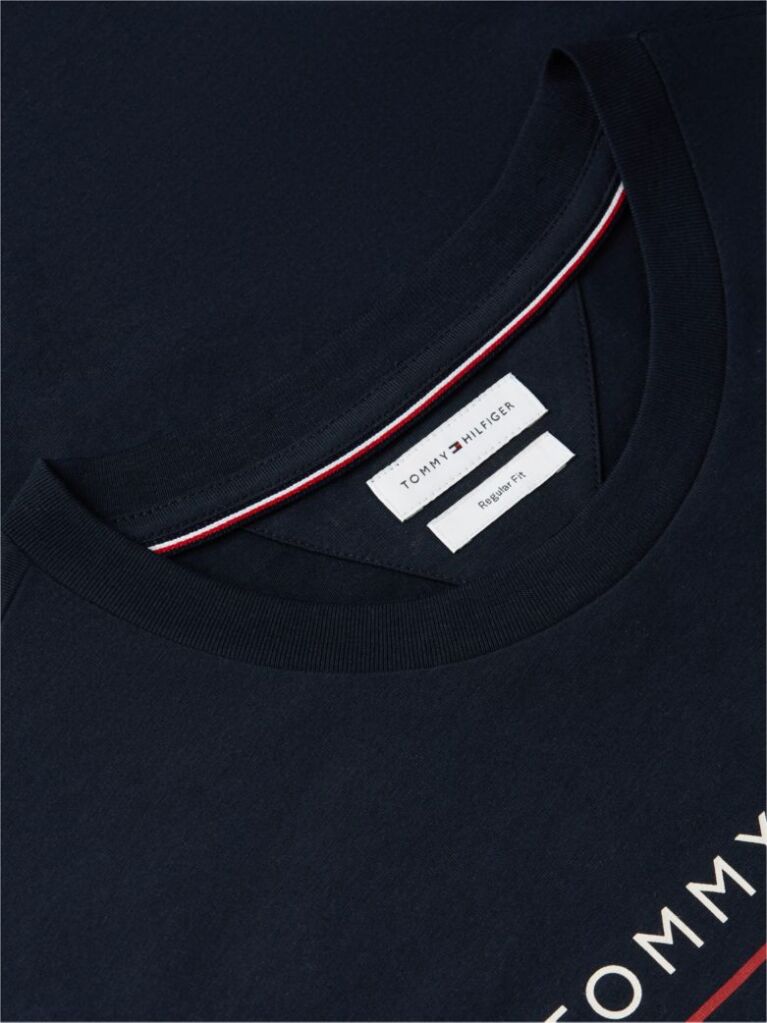 Μπλε Βαμβακερό T-Shirt  Άνδρες