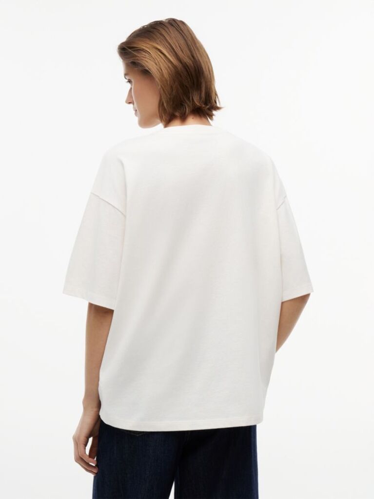 Washed Oversized Jersey T-Shirt — ANCIENT WHITE