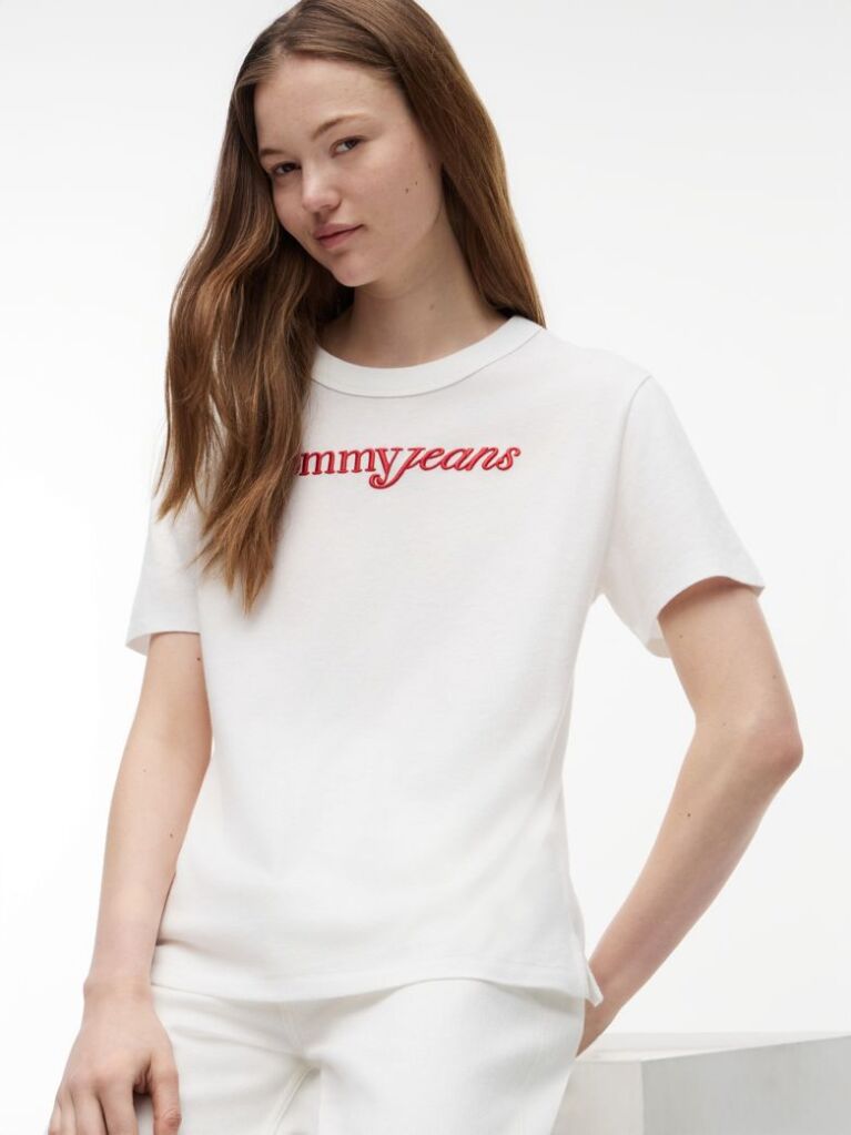 White Relaxed Jersey T-Shirt  Women