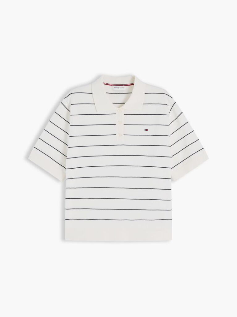 Multi Boxy Fit Jersey Polo Shirt  Women