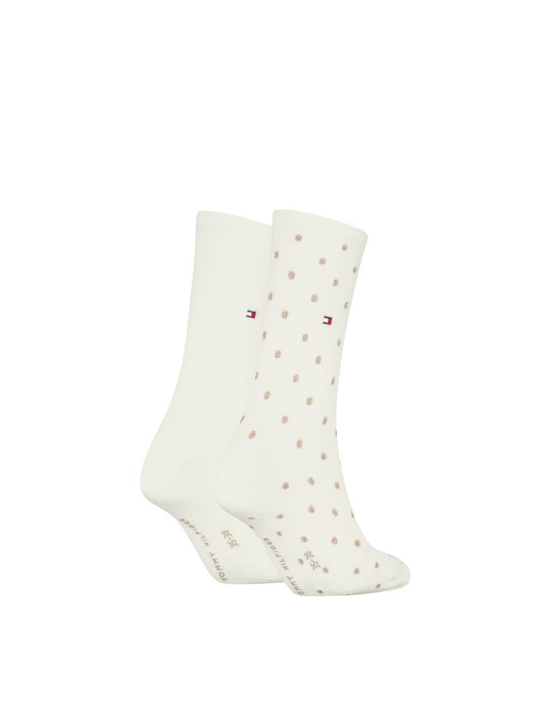 White Tommy Hilfiger Dot Women's Socks (2 pack)  Women