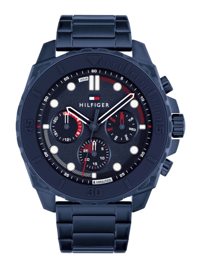 Blue Ionic Blue Skeleton Dial Sub-Counter Watch  Men