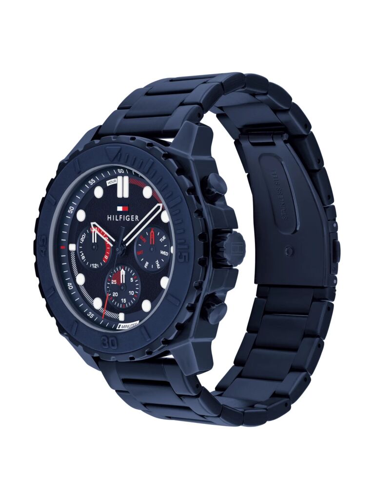 Blue Ionic Blue Skeleton Dial Sub-Counter Watch  Men