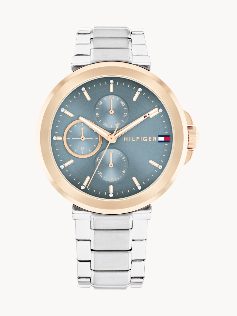 Blue Stainless Steel Blue Dial Bracelet Watch  Women