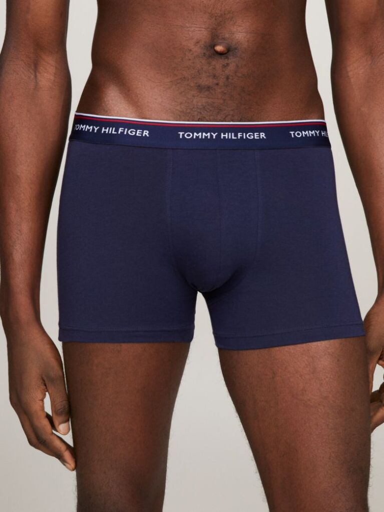 Μπλε Boxers Από Ελαστικό Βαμβάκι - Σετ 3 Τεμάχια  Άνδρες