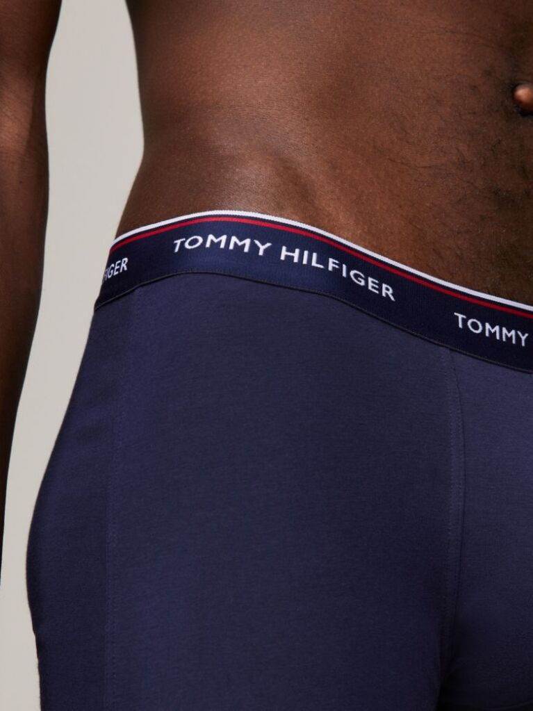 Μπλε Boxers Από Ελαστικό Βαμβάκι - Σετ 3 Τεμάχια  Άνδρες