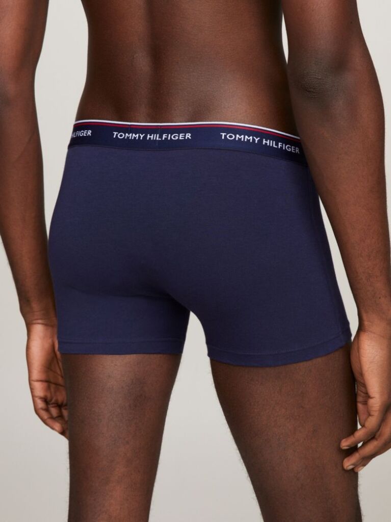 Μπλε Boxers Από Ελαστικό Βαμβάκι - Σετ 3 Τεμάχια  Άνδρες