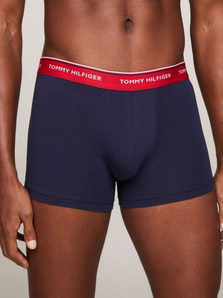 Μπλε Boxers Από Ελαστικό Βαμβάκι - Σετ 3 Τεμάχια  Άνδρες