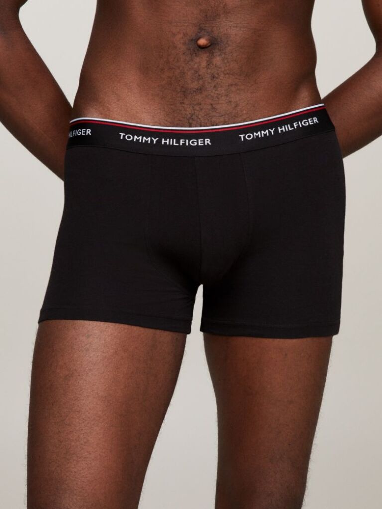 Μαύρο Boxers Από Ελαστικό Βαμβάκι - Σετ 3 Τεμάχια  Άνδρες