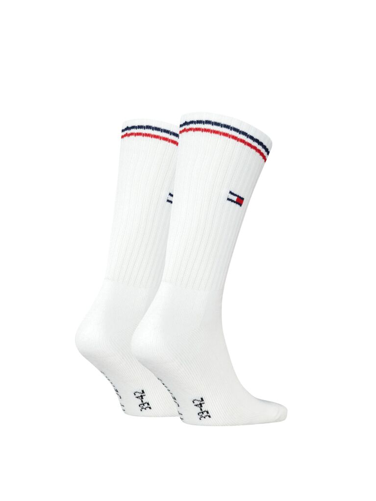 White 2-Pack Signature Cuff Ribbed Socks  Unisex