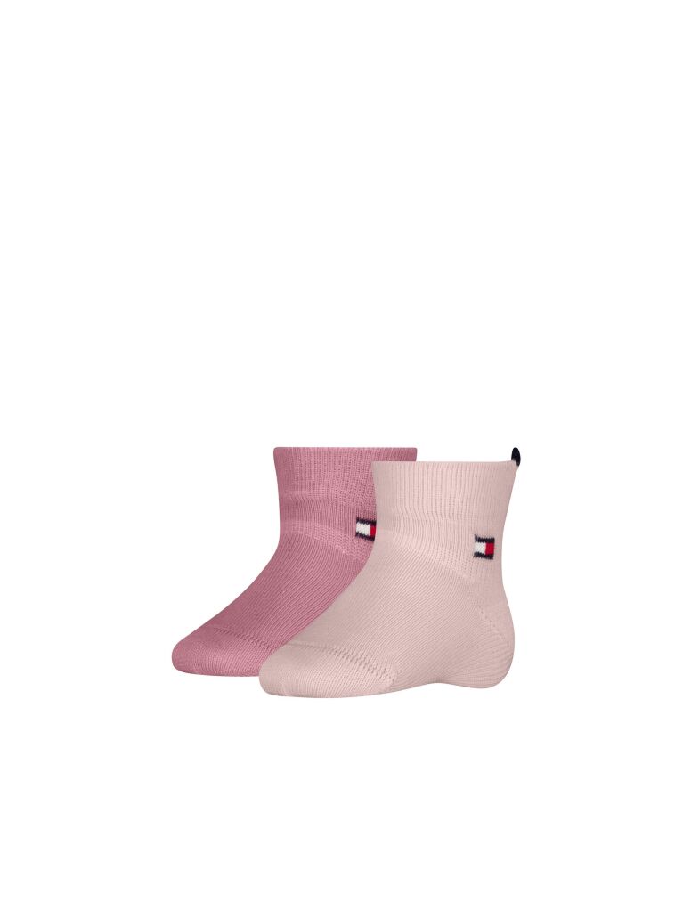 Pink Tommy Hilfiger Babies' Classic Socks 2 Pack  Newborn