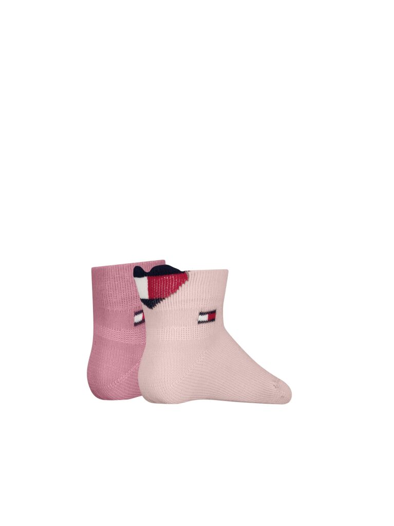Pink Tommy Hilfiger Babies' Classic Socks 2 Pack  Newborn
