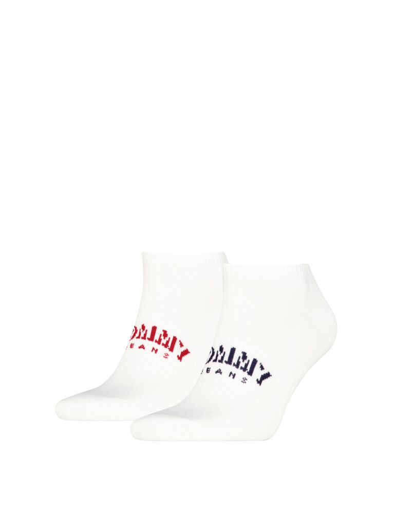 White Tommy Jeans Unisex Sneaker Socks 2 Pack  Unisex