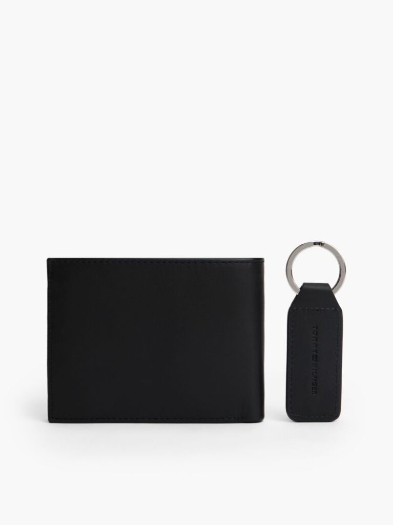 Black FLAG WALLET AND KEY FOB SET  Men