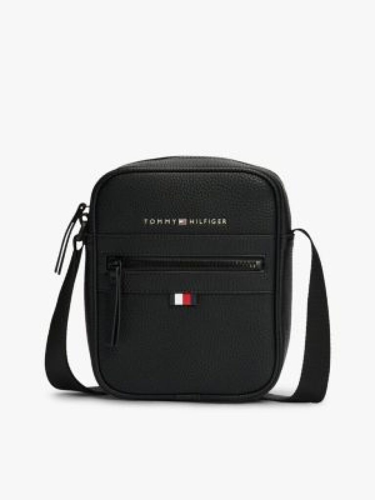 Black Essential Mini Reporter Bag  Men