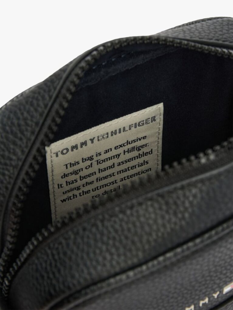 Black Essential Mini Reporter Bag  Men