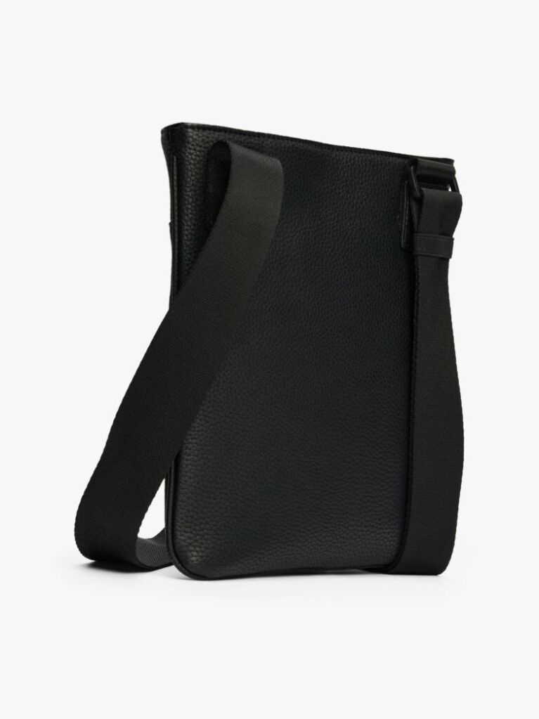 Black Essential Crossover Bag  Men