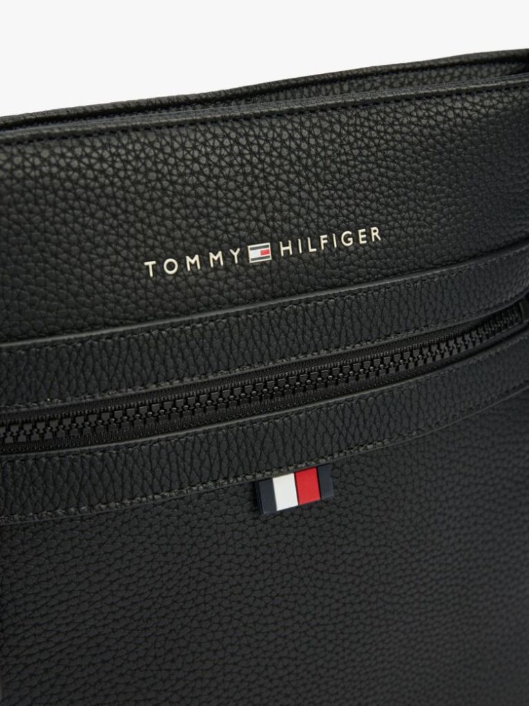 Black Essential Crossover Bag  Men