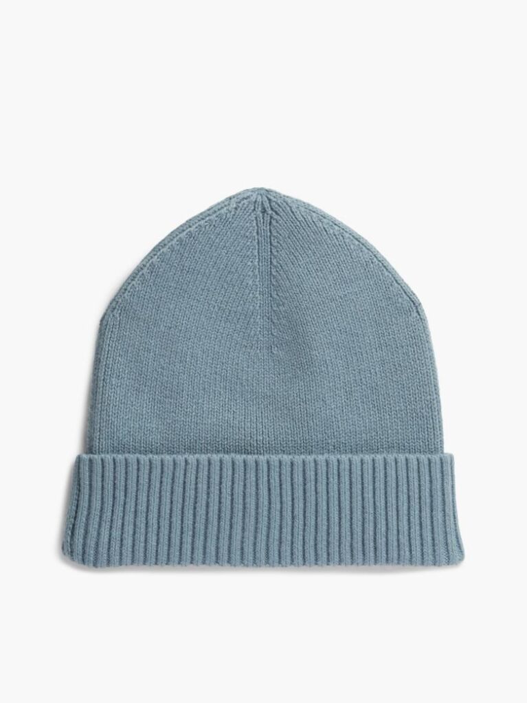Blue Hilfiger Flag Beanie With Cashmere  Men