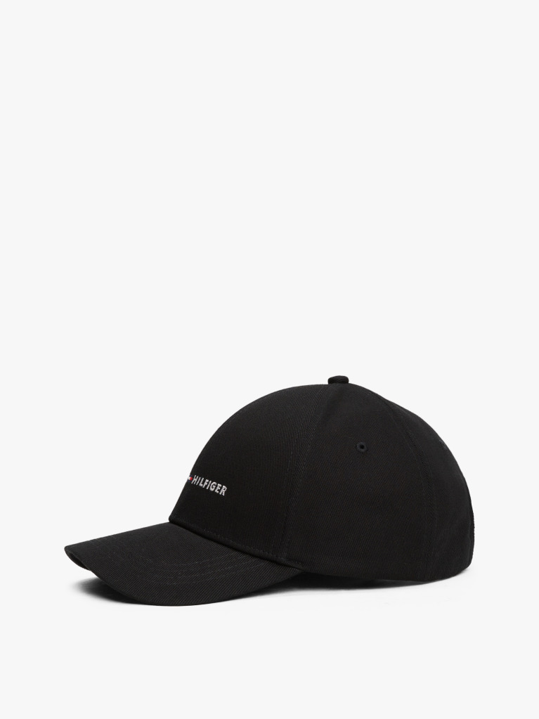 Black Logo Embroidery Baseball Cap  Men