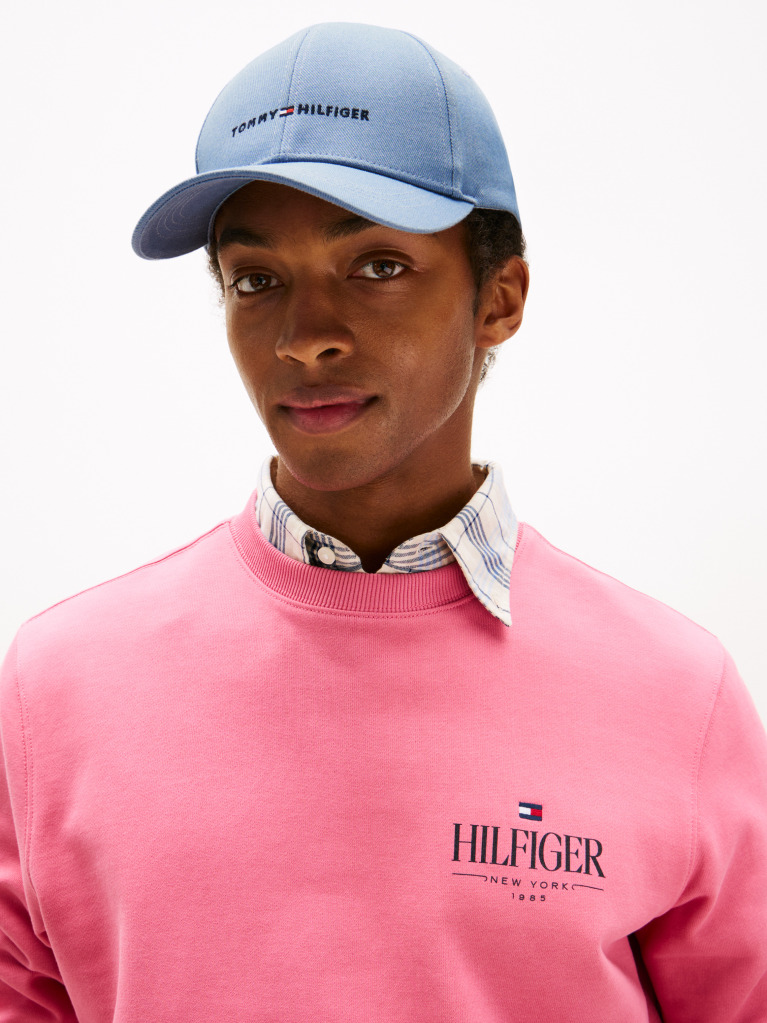 Blue Logo Embroidery Baseball Cap  Men