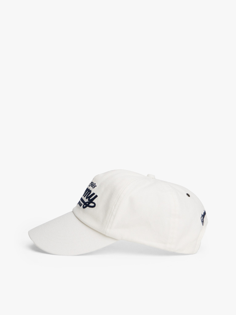 White Logo Embroidery Baseball Cap  Men